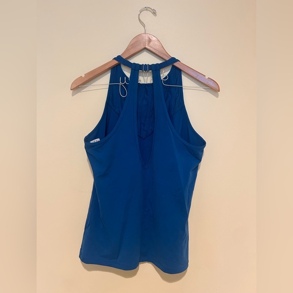 Lorna Jane Lace Neck Navy Tank Top Size Large - Picture 2 of 5